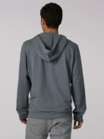 Lee hombres sudadera con capucha con gráfico tradicional confeccionado con un propósito gris carbón ropa Z6H6F956 - Image 2