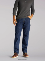 Lee hombres Vaquero carpintero 100% algodón índigo oscuro ropa Z6H6F532