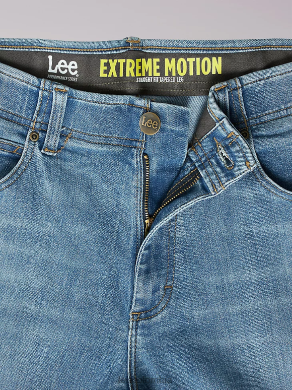 Lee hombres Vaqueros con pernera cónica y corte recto Extreme Motion escocés ropa Z6H6F517 - Image 6