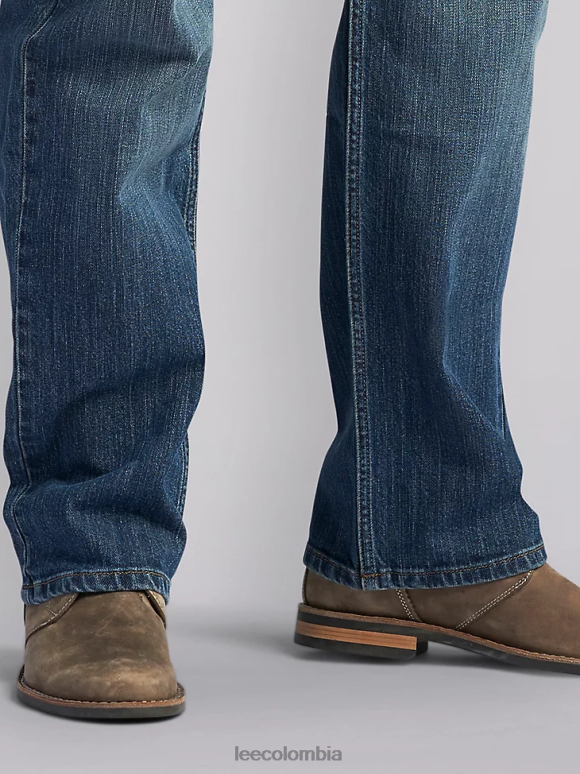Lee hombres Vaqueros de pernera recta y ajuste relajado Premium Select (grandes y altos) paja ropa Z6H6F634 - Image 3