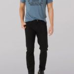 Lee hombres Vaqueros de sarga de ajuste recto súper suaves de movimiento extremo unión-todo negro ropa Z6H6F642