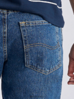 Lee hombres Vaqueros rectos de corte regular 100% algodón piedra mediana ropa Z6H6F487 - Image 3