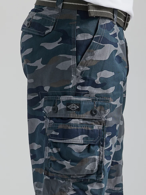 Lee hombres Wyoming cargo short (grande y alto) camuflaje negro ropa Z6H6F1047 - Image 5