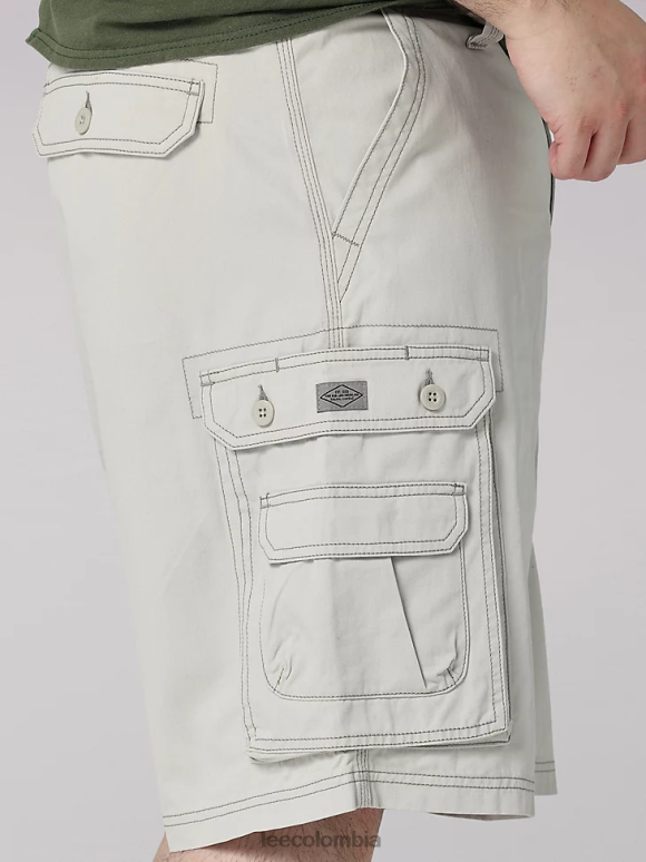 Lee hombres Wyoming cargo short (grande y alto) gris cadete ropa Z6H6F1049 - Image 4