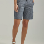 Lee mujer bermudas cargo relajadas ultra lujosas y flexibles gris tecnología ropa Z6H6F258