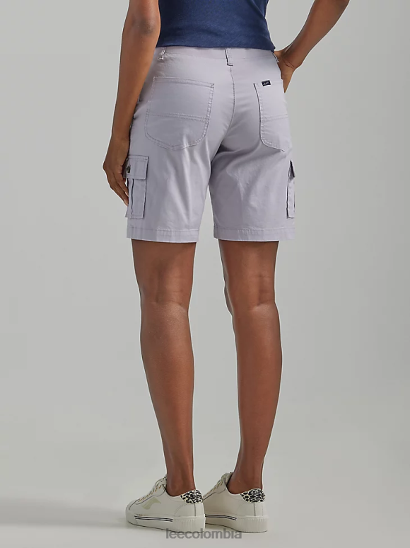 Lee mujer bermudas cargo relajadas ultra lujosas y flexibles niebla profunda ropa Z6H6F257 - Image 2