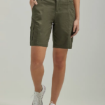 Lee mujer bermudas cargo relajadas ultra lujosas y flexibles oliva frontera ropa Z6H6F254
