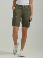 Lee mujer bermudas cargo relajadas ultra lujosas y flexibles oliva frontera ropa Z6H6F254