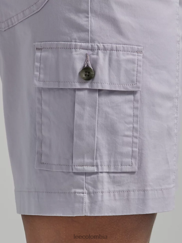Lee mujer bermudas cargo relajadas ultra lux con flex-to-go (petite) niebla profunda ropa Z6H6F262 - Image 5