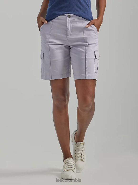 Lee mujer bermudas cargo relajadas ultra lux con flex-to-go (petite) niebla profunda ropa Z6H6F262 - Image 1