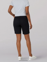 Lee mujer bermudas chinas legendarias de corte regular negro ropa Z6H6F311 - Image 2