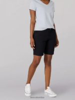 Lee mujer bermudas chinas legendarias de corte regular negro ropa Z6H6F311