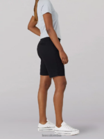 Lee mujer bermudas chinas legendarias de corte regular negro ropa Z6H6F311 - Image 3