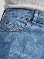 Lee mujer Bermudas de mezclilla con tiro caído y láser geo láser ropa Z6H6F295 - Image 4