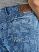 Lee mujer Bermudas de mezclilla con tiro caído y láser geo láser ropa Z6H6F295 - Image 5