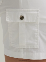 Lee mujer bermudas tipo cargo relajadas ultra lujosas y flexibles para llevar (más) blanco ropa Z6H6F265 - Image 4