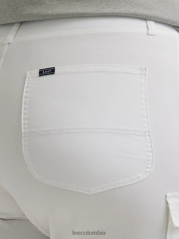 Lee mujer bermudas tipo cargo relajadas ultra lujosas y flexibles para llevar (más) blanco ropa Z6H6F265 - Image 5