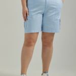 Lee mujer bermudas tipo cargo relajadas ultra lujosas y flexibles para llevar (más) cielo azul ropa Z6H6F267