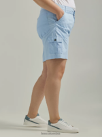 Lee mujer bermudas tipo cargo relajadas ultra lujosas y flexibles para llevar (más) cielo azul ropa Z6H6F267 - Image 3