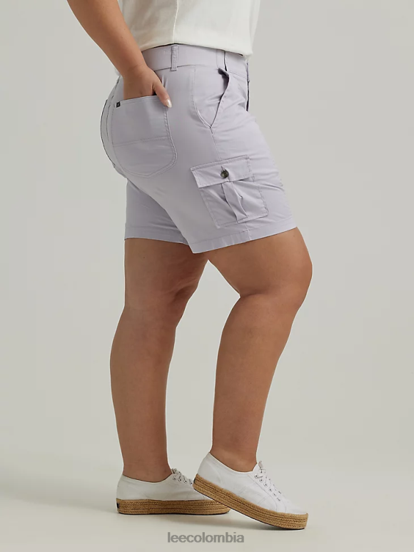 Lee mujer bermudas tipo cargo relajadas ultra lujosas y flexibles para llevar (más) niebla profunda ropa Z6H6F268 - Image 3