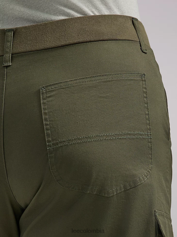 Lee mujer bermudas tipo cargo relajadas ultra lujosas y flexibles para llevar (más) oliva frontera ropa Z6H6F269 - Image 5
