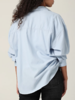 Lee mujer camisa con botones fronterizos azul tímido ropa Z6H6F398 - Image 2