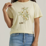 Lee mujer camiseta con estampado de flores brezo bañado por el sol ropa Z6H6F346