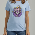 Lee mujer camiseta con estampado de tigre shasta brezo azul ropa Z6H6F340