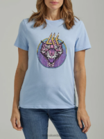 Lee mujer camiseta con estampado de tigre shasta brezo azul ropa Z6H6F340