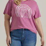 Lee mujer camiseta con gráfico de arcoíris para mujer (más) brezo prunella ropa Z6H6F386