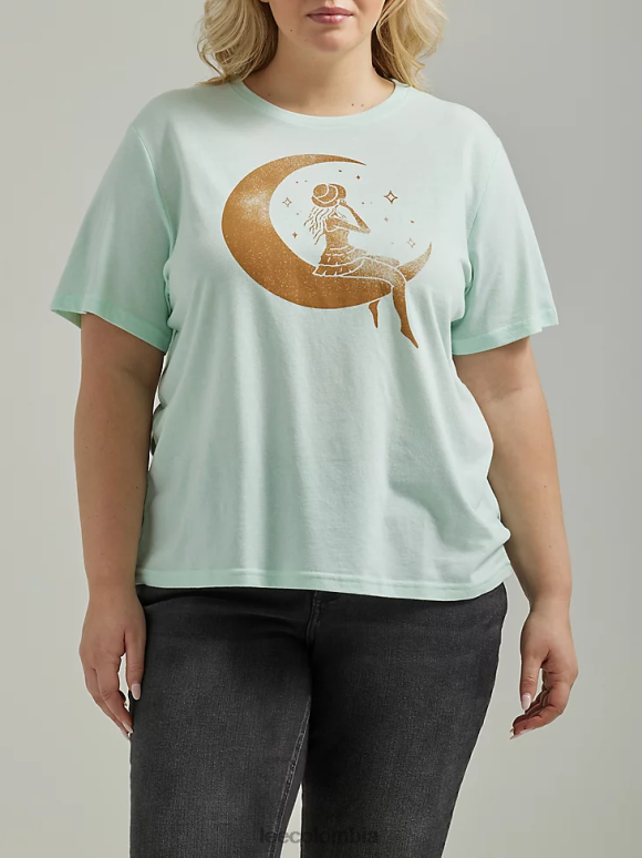Lee mujer camiseta con gráfico Moon Lady (más) cristal marino ropa Z6H6F364 - Image 1