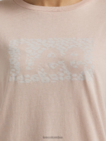 Lee mujer camiseta con logo de leopardo látigo de durazno ropa Z6H6F383 - Image 3