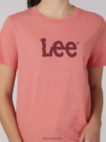 Lee mujer camiseta con logo llamativo envidia brezo ropa Z6H6F359 - Image 3