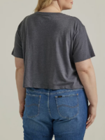 Lee mujer Camiseta corta con gráfico estilo boyfriend de jeans (más) brezo de carbón ropa Z6H6F381 - Image 2