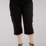 Lee mujer capri cargo austyn de ajuste relajado (más) negro ropa Z6H6F467