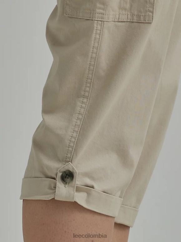 Lee mujer capri cargo relajado ultra lux con flex-to-go (pequeño) beige pionero ropa Z6H6F458 - Image 6