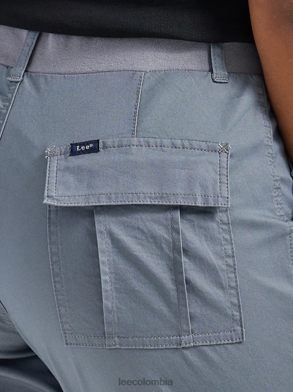 Lee mujer capri cargo relajado ultra lux con flex-to-go (pequeño) gris tecnología ropa Z6H6F459 - Image 4