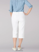 Lee mujer capri de ajuste relajado blanco ropa Z6H6F469 - Image 2
