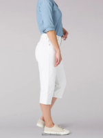 Lee mujer capri de ajuste relajado blanco ropa Z6H6F469 - Image 3