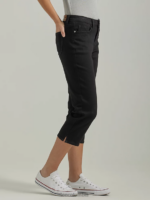 Lee mujer capri legendario de ajuste regular negro ropa Z6H6F442 - Image 4