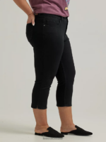 Lee mujer capri legendario de corte regular (plus) negro ropa Z6H6F451 - Image 3
