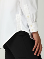 Lee mujer hd camisa con botones y un bolsillo blanco brillante ropa Z6H6F394 - Image 5