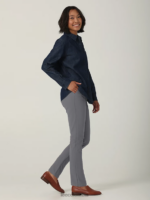 Lee mujer hd pantalon tobillero maven gris metálico ropa Z6H6F188 - Image 3