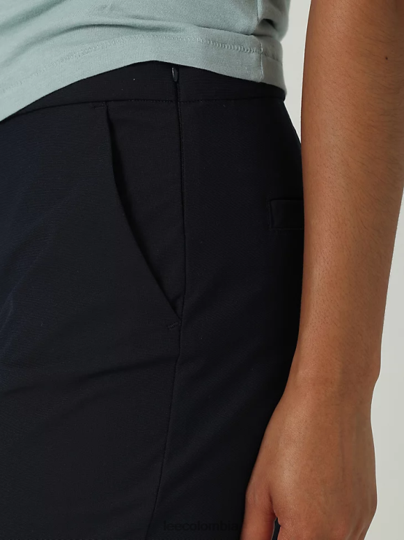 Lee mujer hd pantalon tobillero maven remache azul marino ropa Z6H6F191 - Image 5