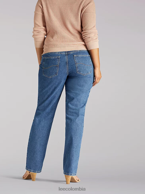 Lee mujer Jean de pierna recta, corte relajado, 100 % algodón (plus) livia ropa Z6H6F60 - Image 2