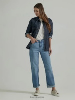 Lee mujer jean novio legendario lavado en casa ropa Z6H6F8 - Image 2