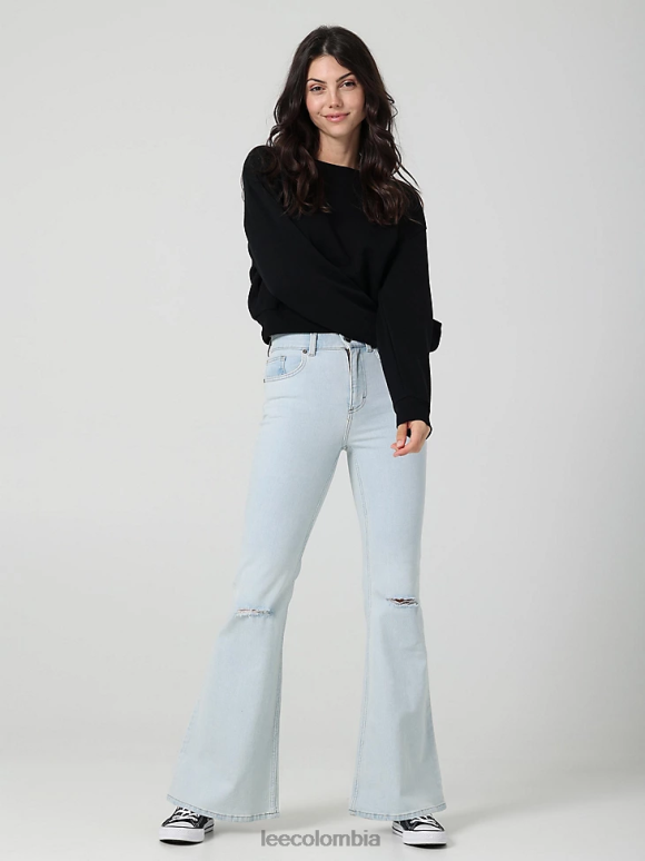 Lee mujer jeans acampanados de talle alto, modernos y vintage fuera de vuelos dx ropa Z6H6F150 - Image 1
