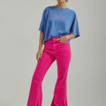 Lee mujer jeans acampanados de talle alto, modernos y vintage rosa roxie ropa Z6H6F149