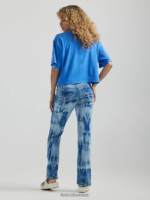 Lee mujer jeans con corte tipo bota y teñido anudado de talle bajo dura tormenta ropa Z6H6F118 - Image 2