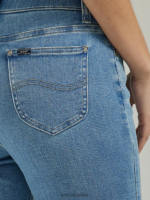 Lee mujer jeans cortos demi boot ultra lux gracia vintage ropa Z6H6F125 - Image 5